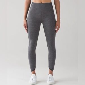 Lululemon Featherlight Tight Heathered Black